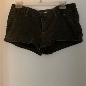 Olive green shorts